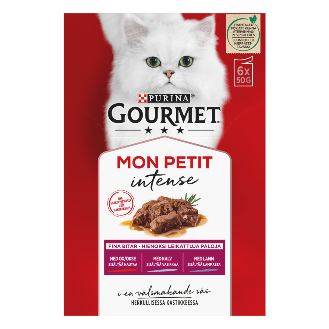 GOURMET® Mon Petit Meaty Variety med Ox, Kalv & Lamm