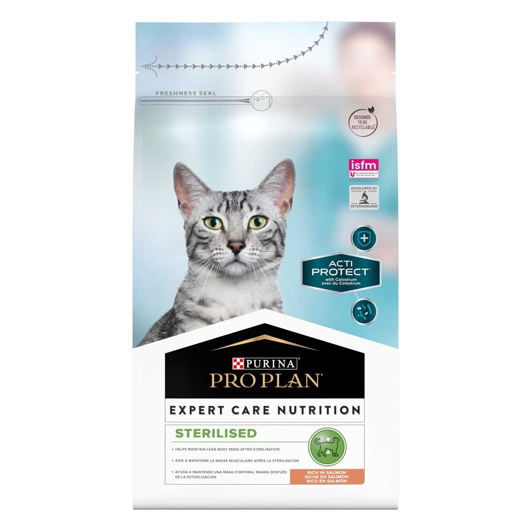 PRO PLAN® EXPERT CARE NUTRITION STERILISED rikt på lax