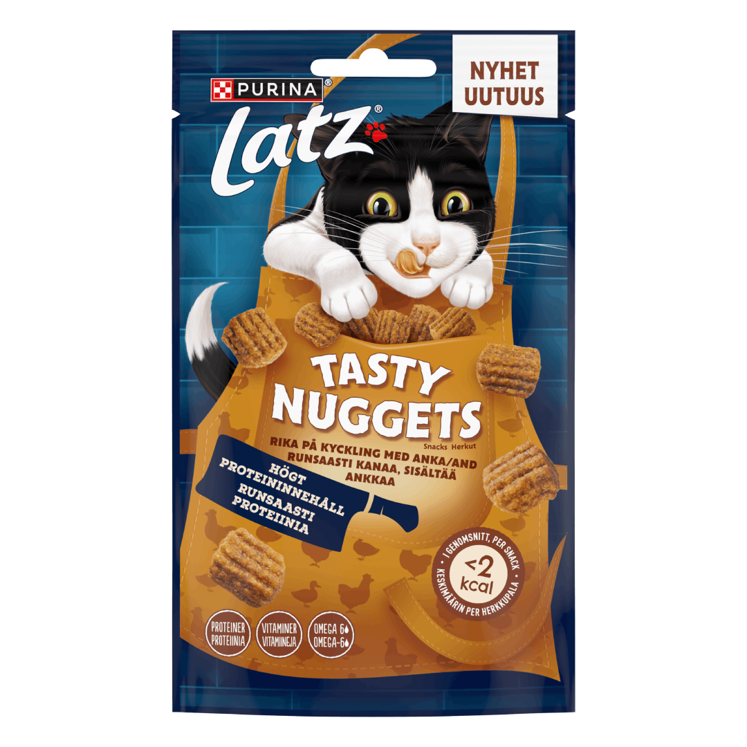 PURINA® Latz® Tasty Nuggets Rika på Kyckling med Anka