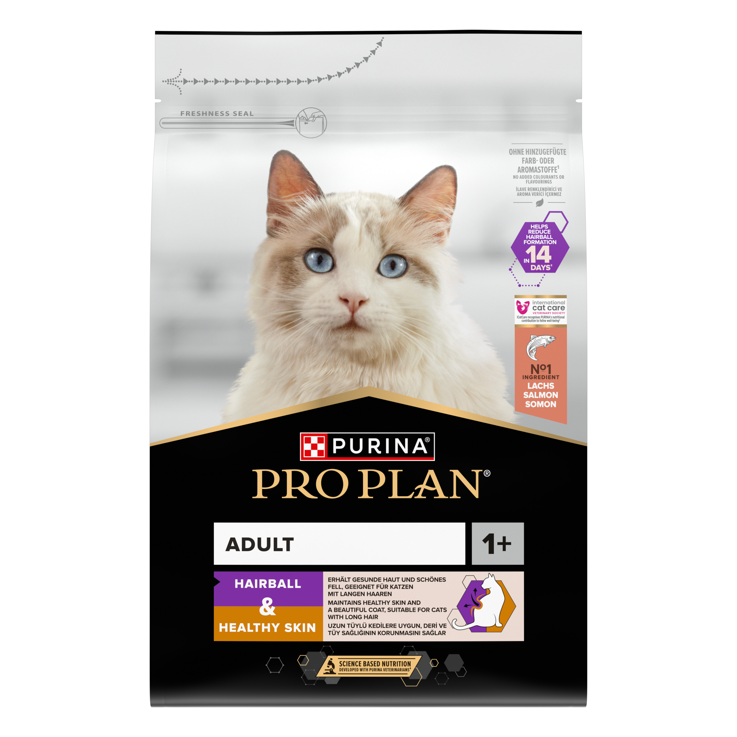 PURINA PRO PLAN Adult 1+ Hairball & Healthy Skin Rikt på lax