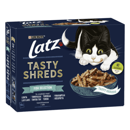 Latz® Tasty Shreds Fish Selection i sås