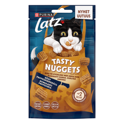 PURINA® Latz® Tasty Nuggets Rika på Kyckling med Anka