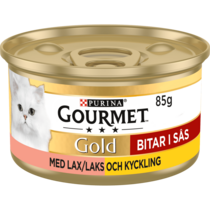 GOURMET® Gold Bitar i sås med Lax & Kyckling