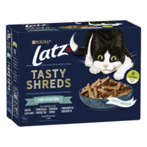 Latz® Tasty Shreds Fish Selection i sås