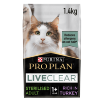 PRO PLAN® LIVECLEAR® för Steriliserad Vuxen Katt 1+ år