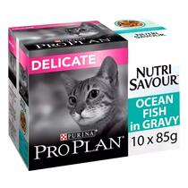 PRO PLAN® DELICATE NUTRISAVOUR möra bitar av Havsfisk i sås