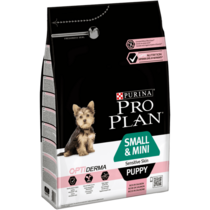 PRO PLAN® Small & Mini Puppy Sensitive Skin Rik på Lax