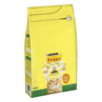 Friskies® Indoor för Innekatter med en välsmakande mix av Kyckling och Kalkon, med Grönsaker