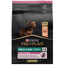 PRO PLAN® Small & Mini Puppy Sensitive Skin Rik på Lax