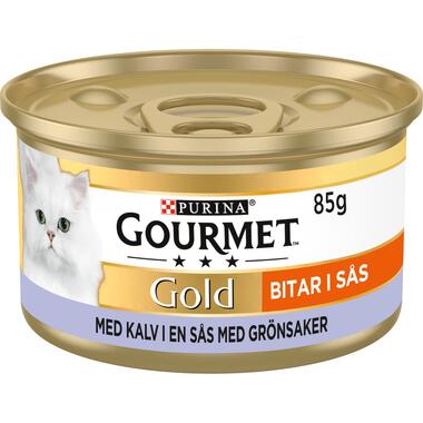 GOURMET® Gold Bitar i sås med Kalv & Grönsaker