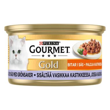 GOURMET® Gold Bitar i sås med Kalv & Grönsaker