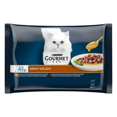 GOURMET® Perle Gravy Delight med Kyckling & Ox