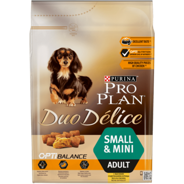 PRO PLAN® Duo Delice Adult Small & Mini Everyday Nutrition Rik på Kyckling