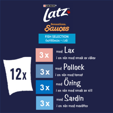 Latz® Sensations Sauces Fish Selection i sås