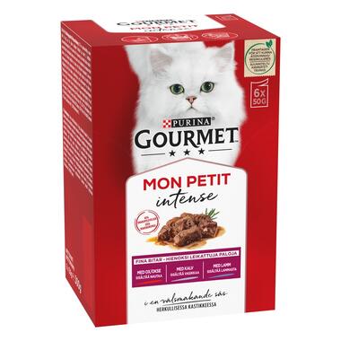 GOURMET® Mon Petit Meaty Variety med Ox, Kalv & Lamm