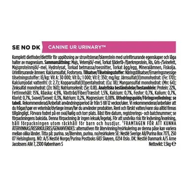 PRO PLAN® VETERINARY DIETS Canine UR Urinary (Torrfoder)