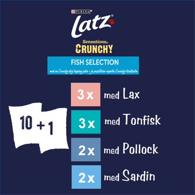 Latz® Sensations Crunchy Fish Selection i géle