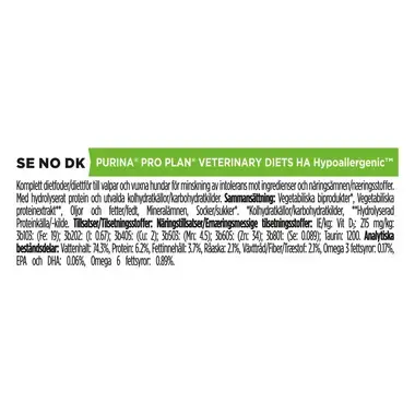 PRO PLAN® VETERINARY DIETS Canine HA Hypoallergenic (Våtfoder)