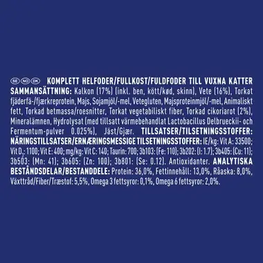 PURINA ONE® Indoor Formula, Rik på Kalkon och med Fullkorn