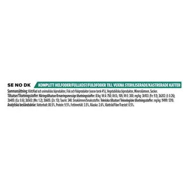 PRO PLAN ® Adult STERILISED MAINTENANCE Terrine med torsk