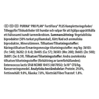 PRO PLAN® FortiFlora PLUS Probiotika + Prebiotika för hundar
