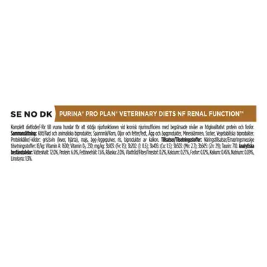 PRO PLAN® VETERINARY DIETS NF Renal Function Mousse