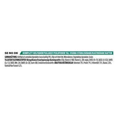 PRO PLAN® Sterilised Maintenance Mousse rikt på kyckling 12x85g