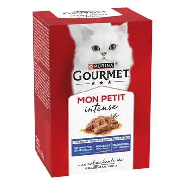 GOURMET® Mon Petit Fish Variety med Tonfisk, Lax & Öring