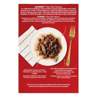 GOURMET® Mon Petit Meaty Variety med Ox, Kalv & Lamm