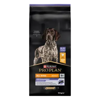 PURINA PRO PLAN® All Sizes Adult Dog Protein & Energy rikt på Kyckling
