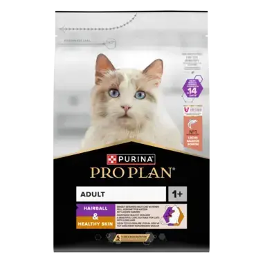 PURINA PRO PLAN Adult 1+ Hairball & Healthy Skin Rikt på lax