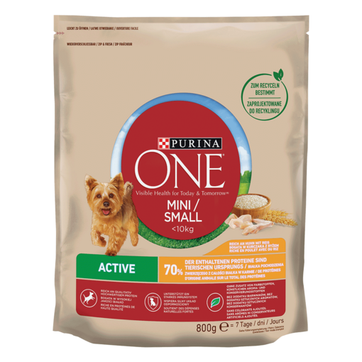 PURINA ONE MINI / SMALL Active rich in chicken with rice