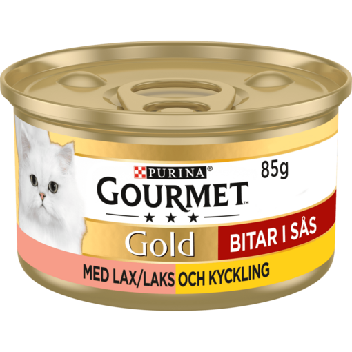 GOURMET® Gold Bitar i sås med Lax & Kyckling