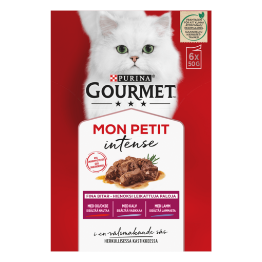 GOURMET® Mon Petit Meaty Variety med Ox, Kalv & Lamm