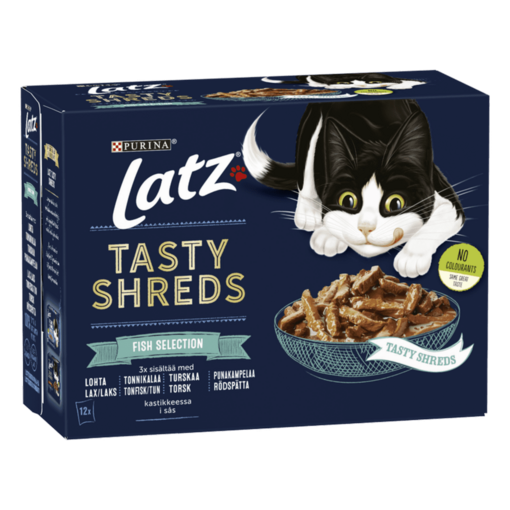 Latz® Tasty Shreds Fish Selection i sås