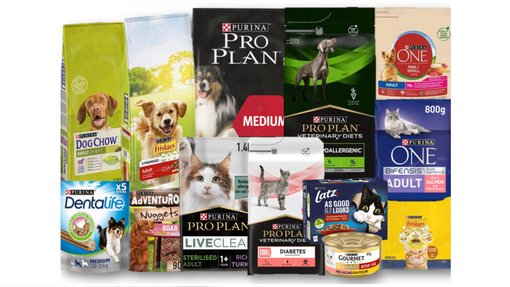 Purina produktportfölj