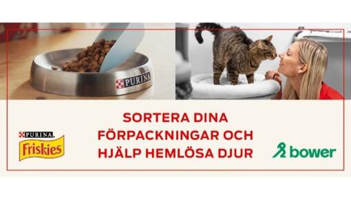 Sortera din förpackning och hjälp hemlösa djur