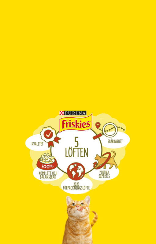 Friskies 5 löften