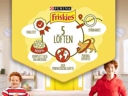 Friskies 5 löften