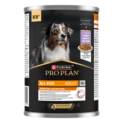 PURINA® PRO PLAN® All size Adult  Rikt på Kalkon i Gelé (Våtfoder)