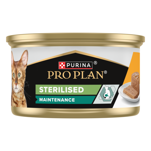 PRO PLAN® Sterilised Maintenance Mousse rikt på kyckling